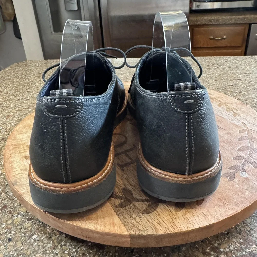 Cole Haan Oxford Shoes Mens 10.5 Black Leather Casual Lace Up Comfort C30690‎